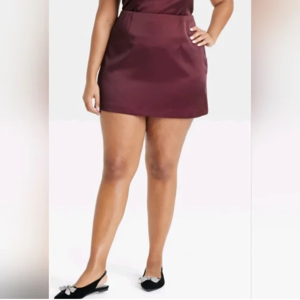 Elegant Burgundy Skirt
